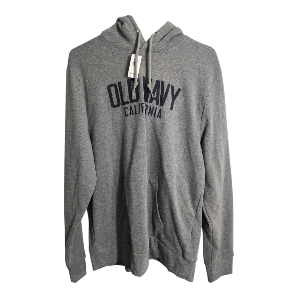 Old Navy Men's Graphic Logo Pull On Preppy Casual Hoodie Sweater‎ XL